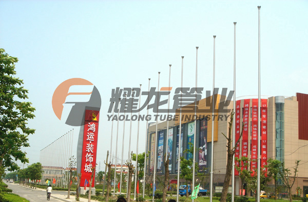 南通市鸿运装饰城屹立57根耀龙不锈钢99香蕉视频